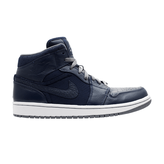 Air Jordan 1 Phat Mid Obsidian Cool Grey
