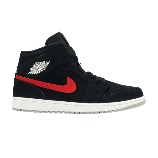 Air Jordan 1 Mid Multi-Color Swoosh Black