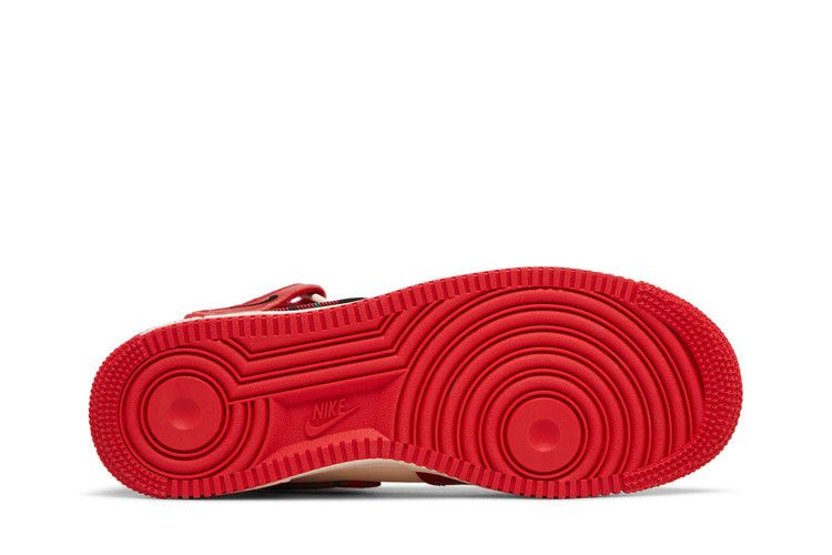Nike Air Force 1 Mid '07 LX Plaid Cream Red