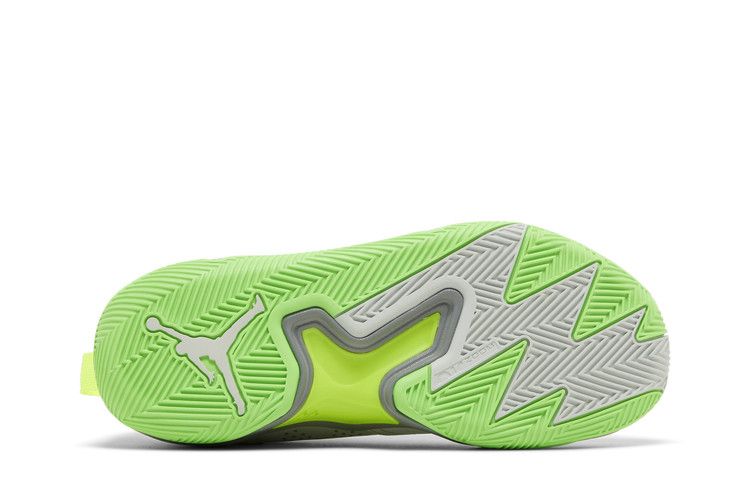 Air Jordan One Take 4 Light Silver Volt Particle Grey Green Strike