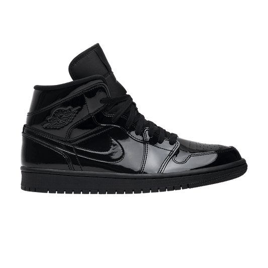 Air Jordan 1 Mid SE Triple Black Patent (Women's)