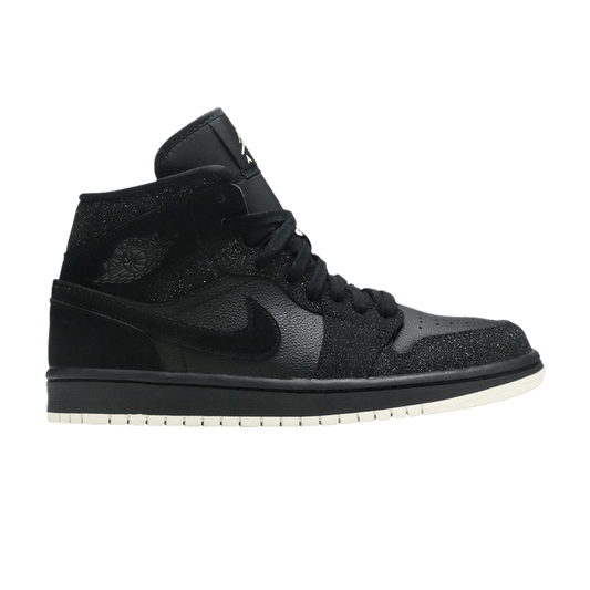 Air Jordan 1 Mid Glitter Black (Women's)