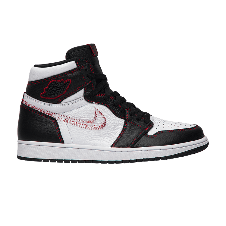 Air Jordan 1 Retro High Defiant White Black Gym Red