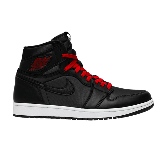 Air Jordan 1 Retro High Black Satin Gym Red