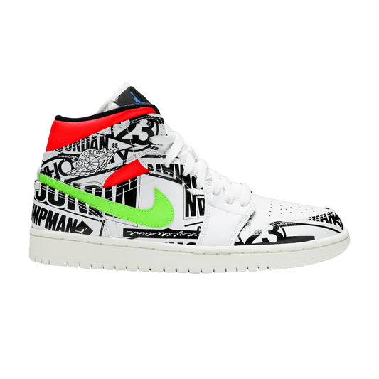 Air Jordan 1 Mid All Over Logos