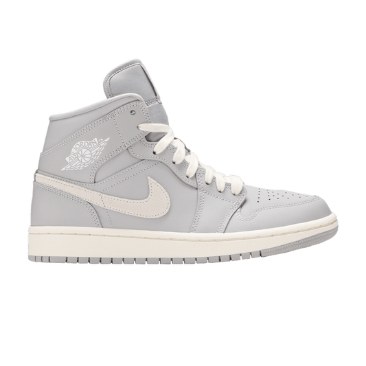 Air Jordan 1 Mid Atmosphere Grey Pale Ivory (Women's)