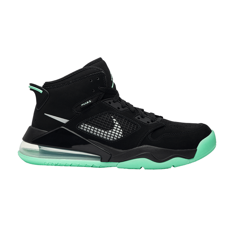 Air Jordan Mars 270 Black Green Glow