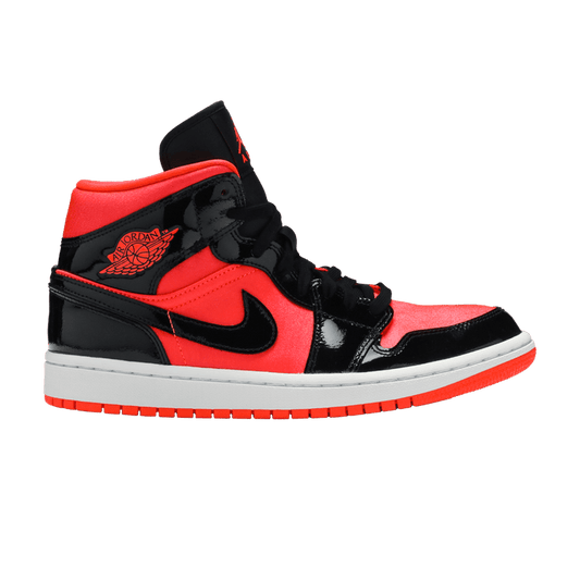 Air Jordan 1 Mid Hot Punch Black (Women's)