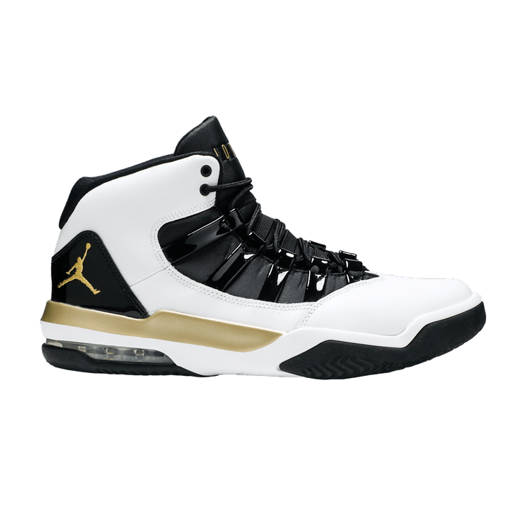 Air Jordan Max Aura White Metallic Gold Black