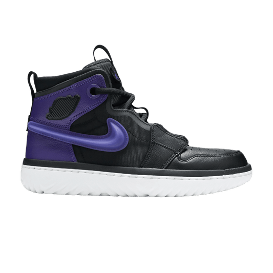 Air Jordan 1 High React Black Court Purple