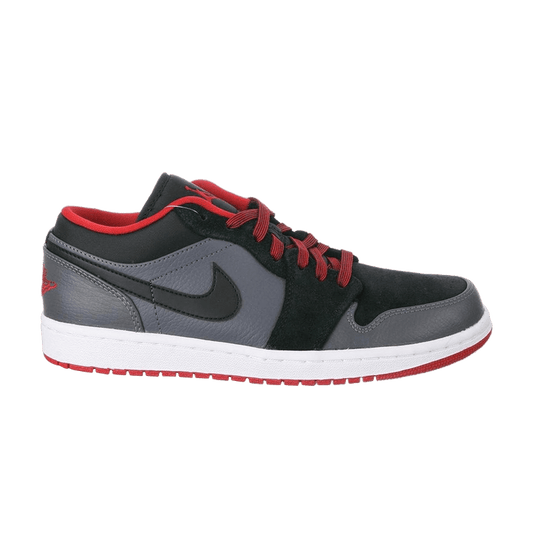 Air Jordan 1 Low Black Dark Grey Gym Red