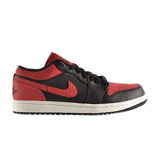 Air Jordan 1 Low Bred Elephant Print