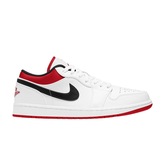 Air Jordan 1 Low White University Red Black