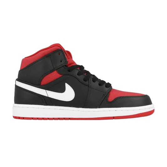 Air Jordan 1 Mid Black Gym Red White