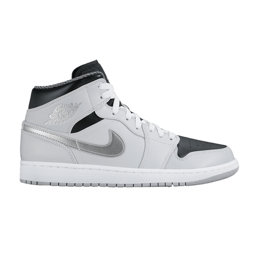 Air Jordan 1 Mid Pure Platinum Metallic Silver