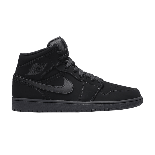 Air Jordan 1 Mid Black Black White
