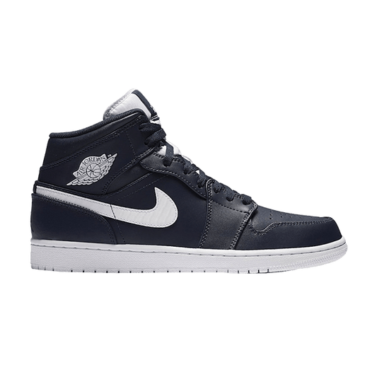 Air Jordan 1 Retro Mid Obsidian White