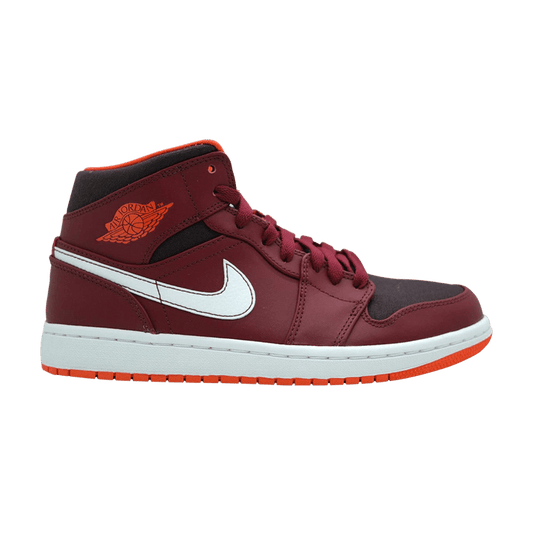 Air Jordan 1 Mid Team Red Electric Orange