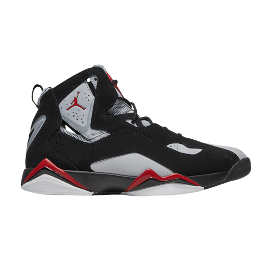 Air Jordan True Flight Black Varsity Red Wolf Grey