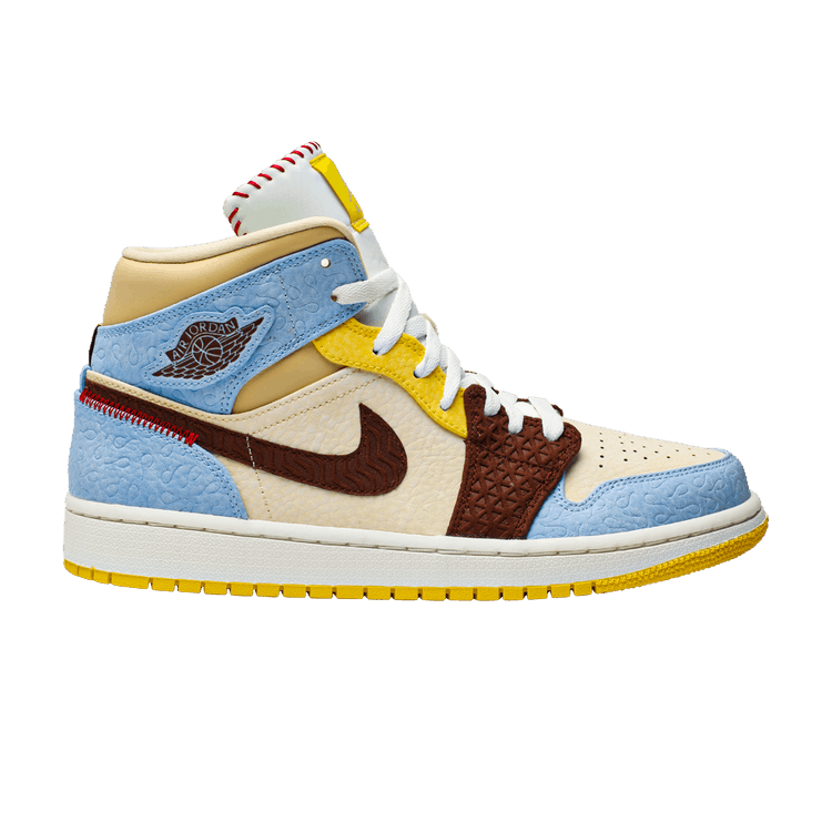 Air Jordan 1 Mid SE Fearless Maison Chateau Rouge