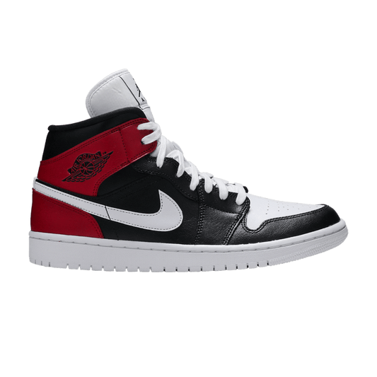 Air Jordan 1 Mid Black Noble Red (Women's)