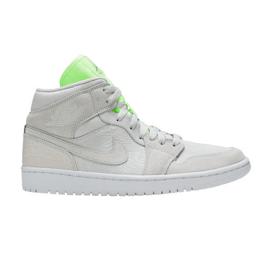 Air Jordan 1 Mid Vast Grey Ghost Green (Women's)