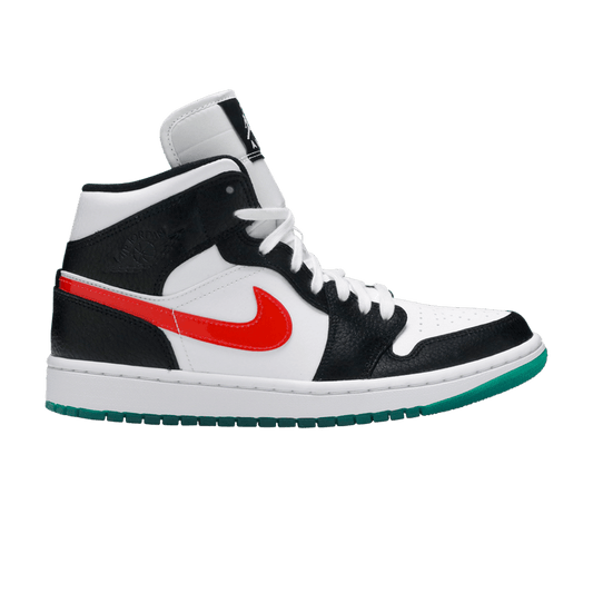 Air Jordan 1 Mid Alternate Swooshes Red Yellow (Women's)