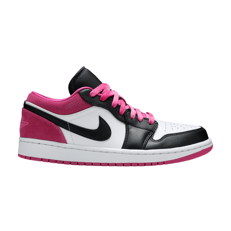 Air Jordan 1 Low Black Active Fuchsia