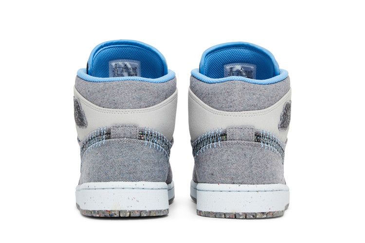 Air Jordan 1 Mid Crater Grey University Blue