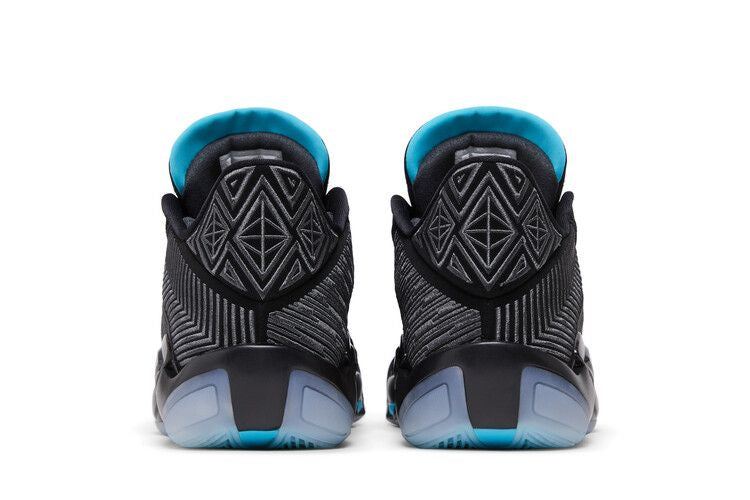Air Jordan 38 Low Black Gamma Blue (Translucent Sole)