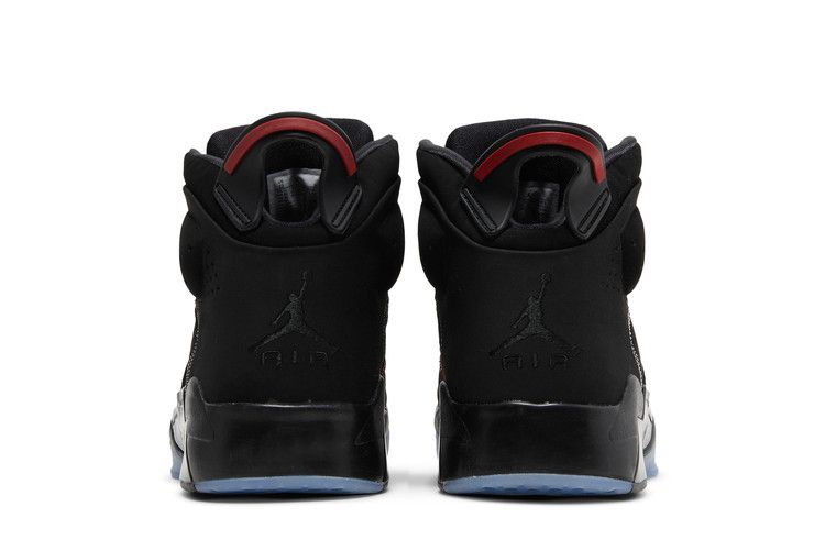 Air Jordan 6-17-23 Black White Red Contrast Stitching