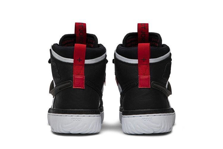 Air Jordan 1 High React Black White Gym Red