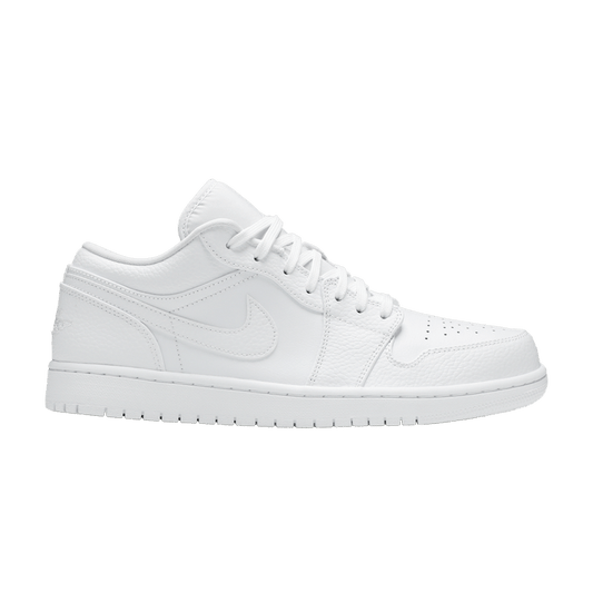 Air Jordan 1 Low Triple White Tumbled Leather