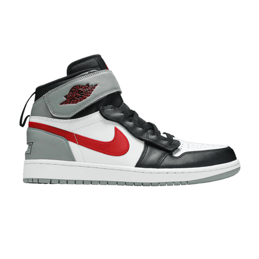 Air Jordan 1 High FlyEase Black Particle Grey Gym Red