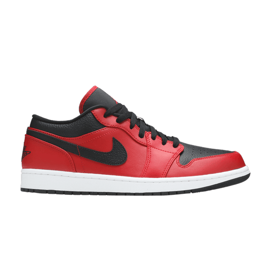 Air Jordan 1 Low Reverse Bred Pebbled Swoosh