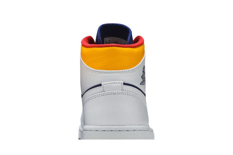 Air Jordan 1 Mid Royal Blue Laser Orange