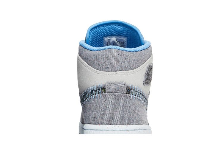 Air Jordan 1 Mid Crater Grey University Blue
