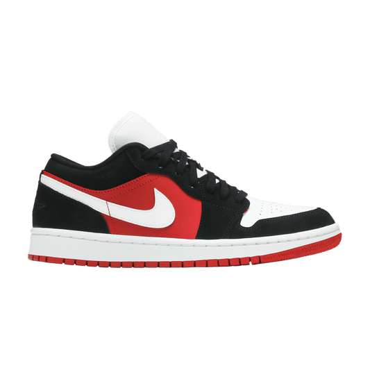 Air Jordan 1 Low Black White Gym Red (Women's)