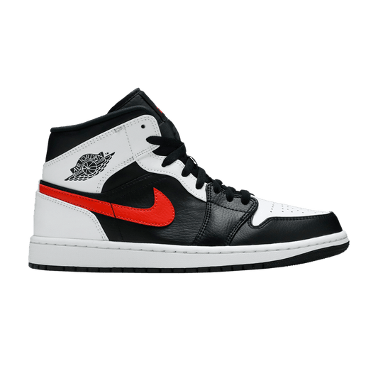 Air Jordan 1 Mid Black Chile Red White