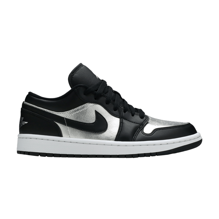 Air Jordan 1 Low SE Black Metallic Silver (Women's)