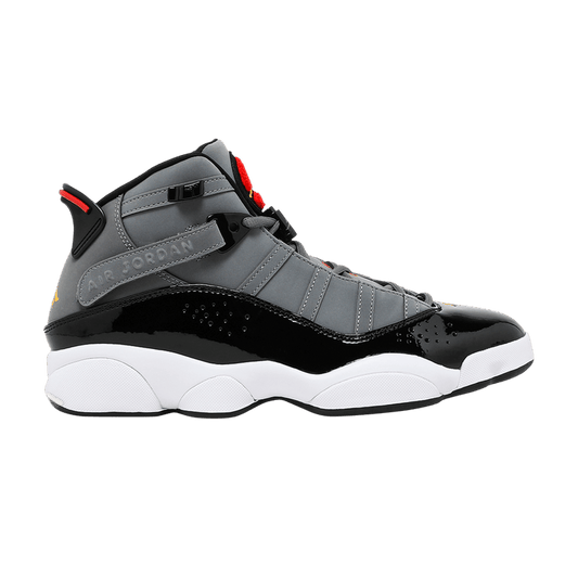 Air Jordan 6 Rings Smoke Grey Black Red Gold