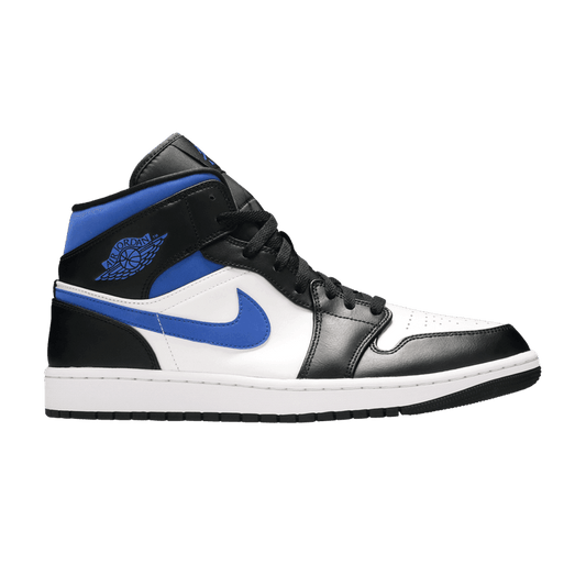 Air Jordan 1 Mid White Black Racer Blue