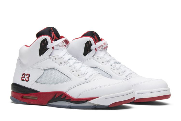 Air Jordan 5 Retro Fire Red Black Tongue (2013)