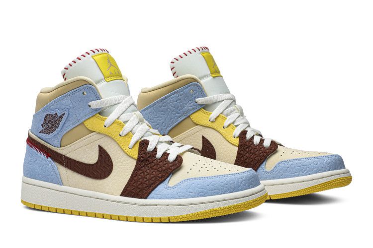 Air Jordan 1 Mid SE Fearless Maison Chateau Rouge