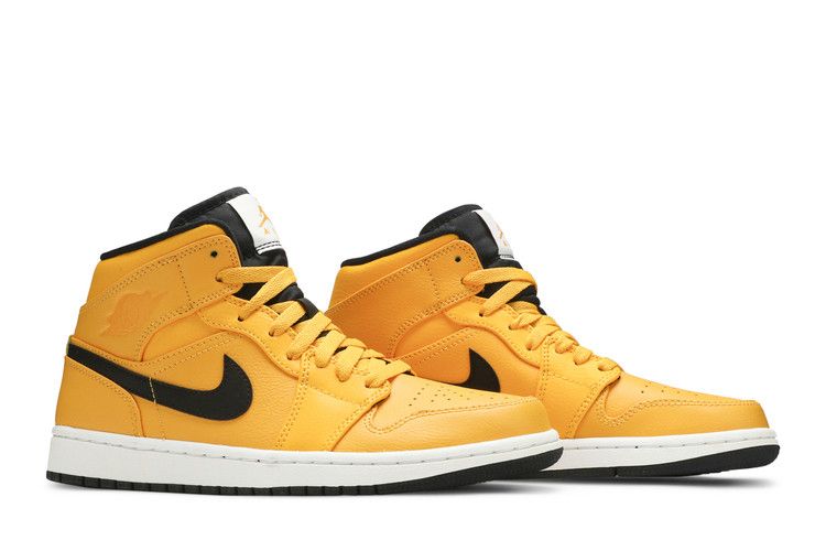 Air Jordan 1 Mid University Gold Black
