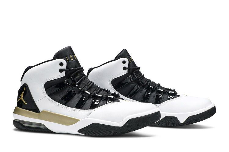 Air Jordan Max Aura White Metallic Gold Black