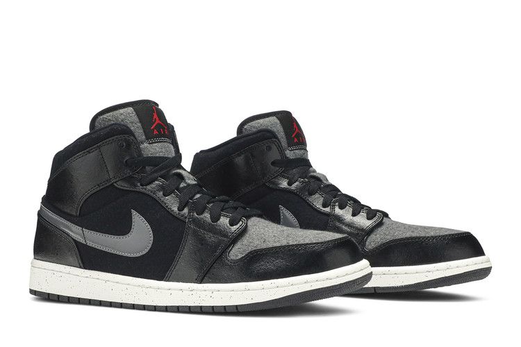 Air Jordan 1 Mid Premium Winterized Black Grey