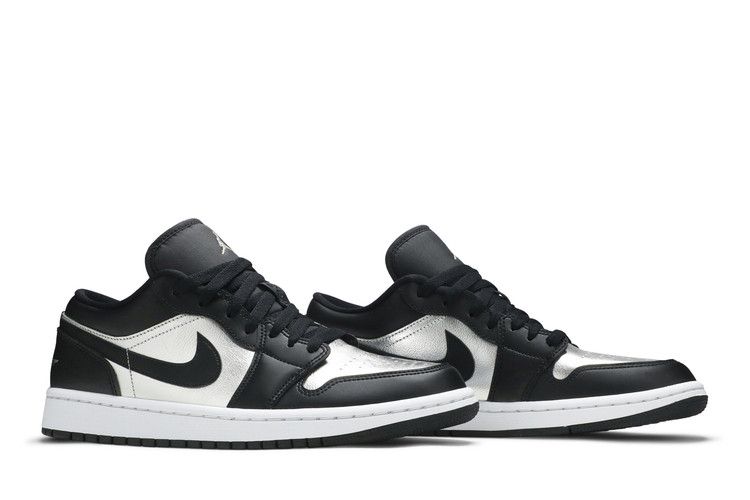 Air Jordan 1 Low SE Black Metallic Silver (Women's)