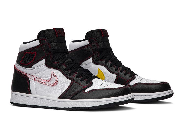 Air Jordan 1 Retro High Defiant White Black Gym Red