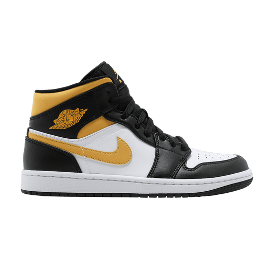 Air Jordan 1 Mid White Pollen Black